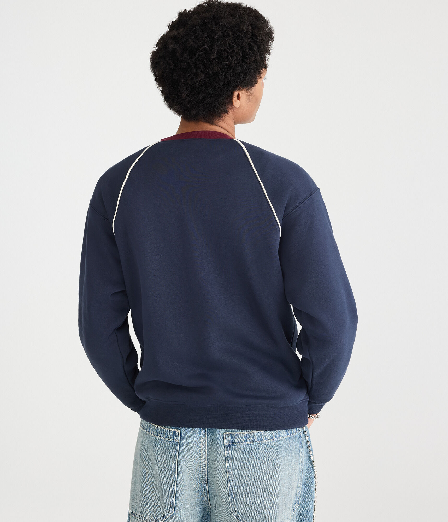 トップス notdyed Design sweat Women's Sueded French Terry Sweatshirt - Stonewash Green