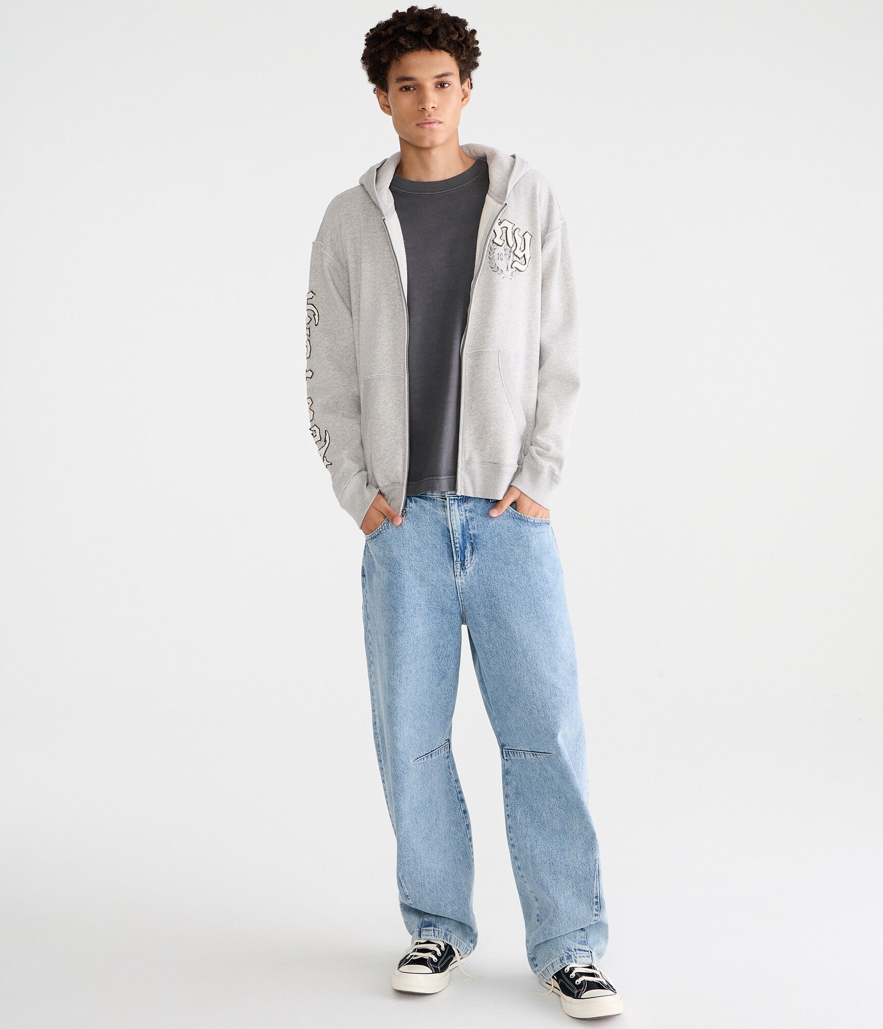 Cloud Soft New York Boxy Full-Zip Hoodie