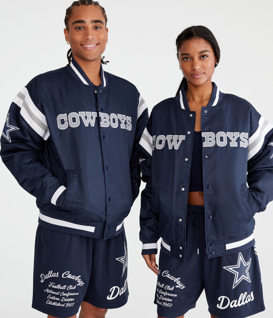 Dallas Cowboys Striped Bomber Jacket