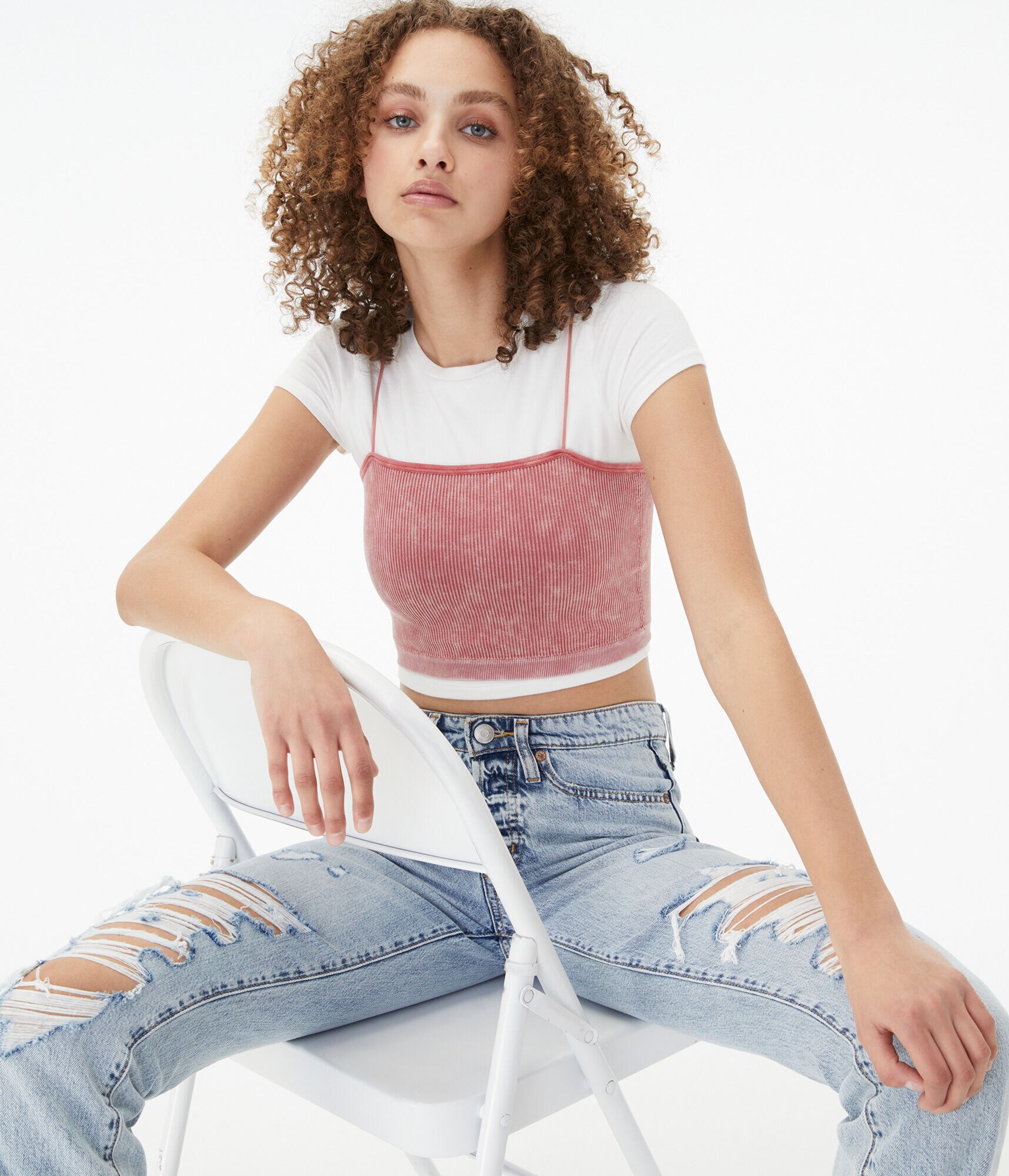 Seriously Soft Acid Wash Seamless Cropped Tank