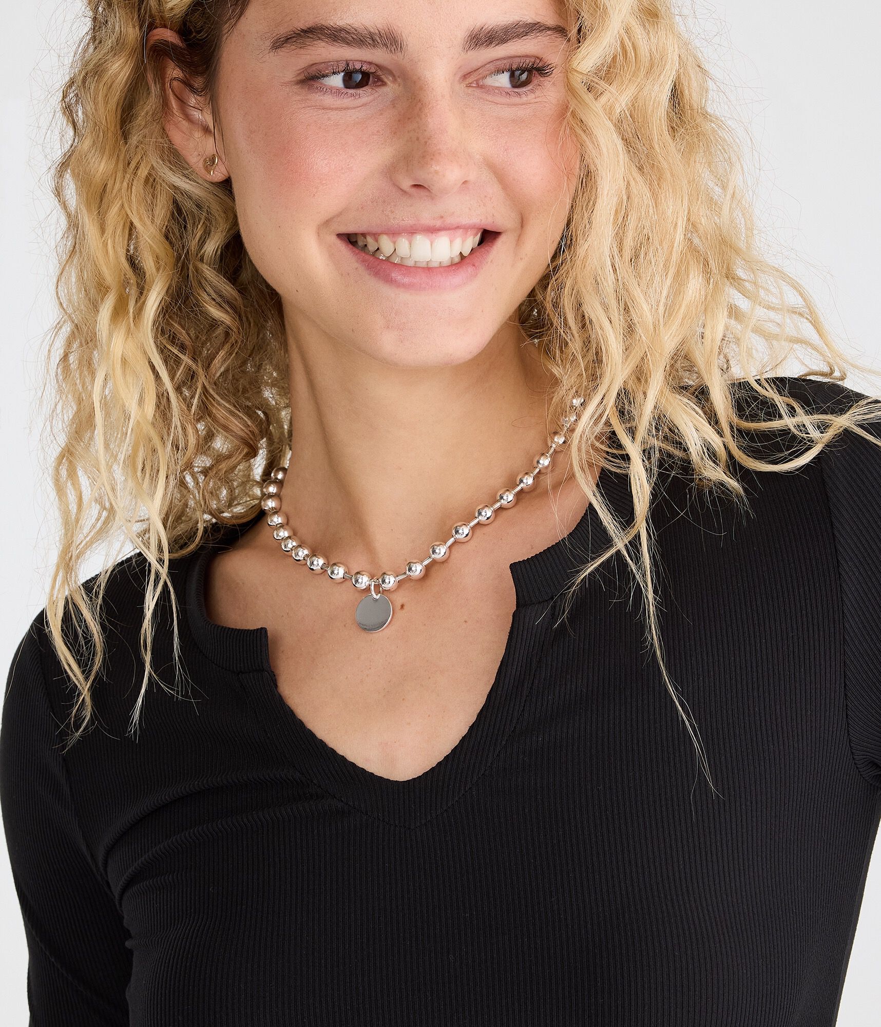 Long Sleeve Buttery Soft Notch-Neck Tee