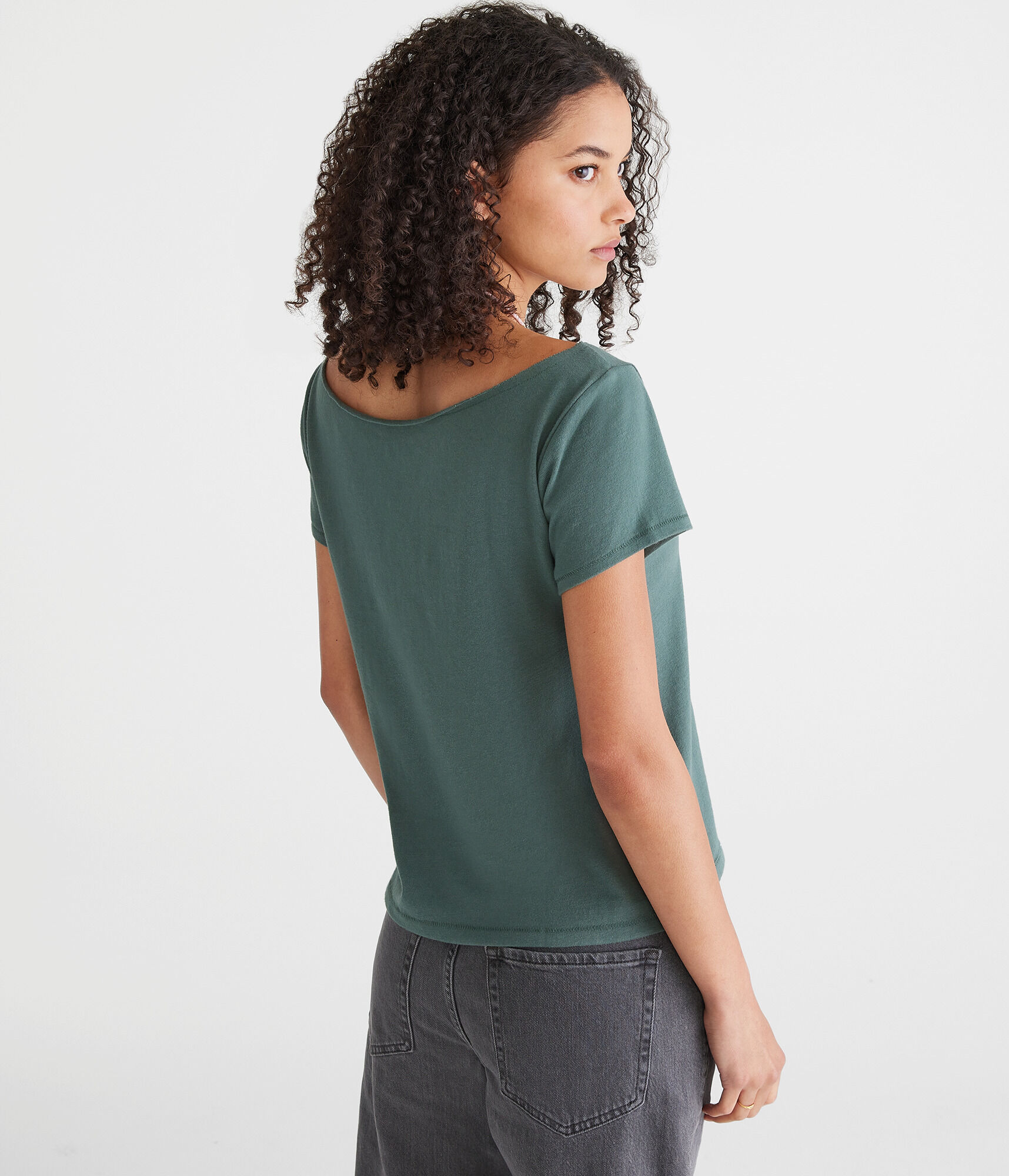 Seriously Soft Monte Carlo Off-The-Shoulder Vintage Fit Graphic Tee