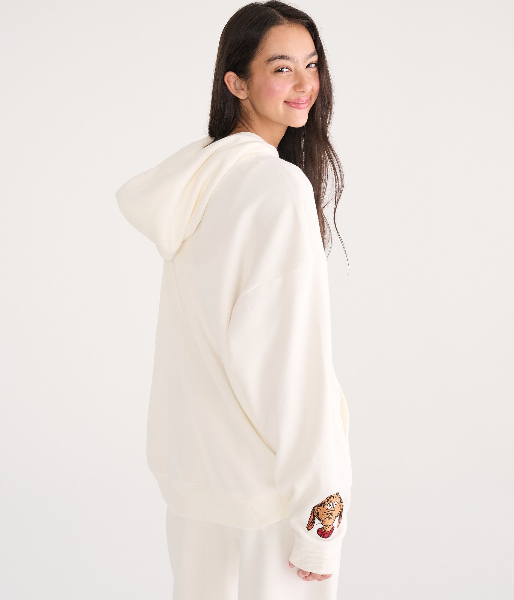The Grinch Naughty Or Nice Oversized Pullover Hoodie