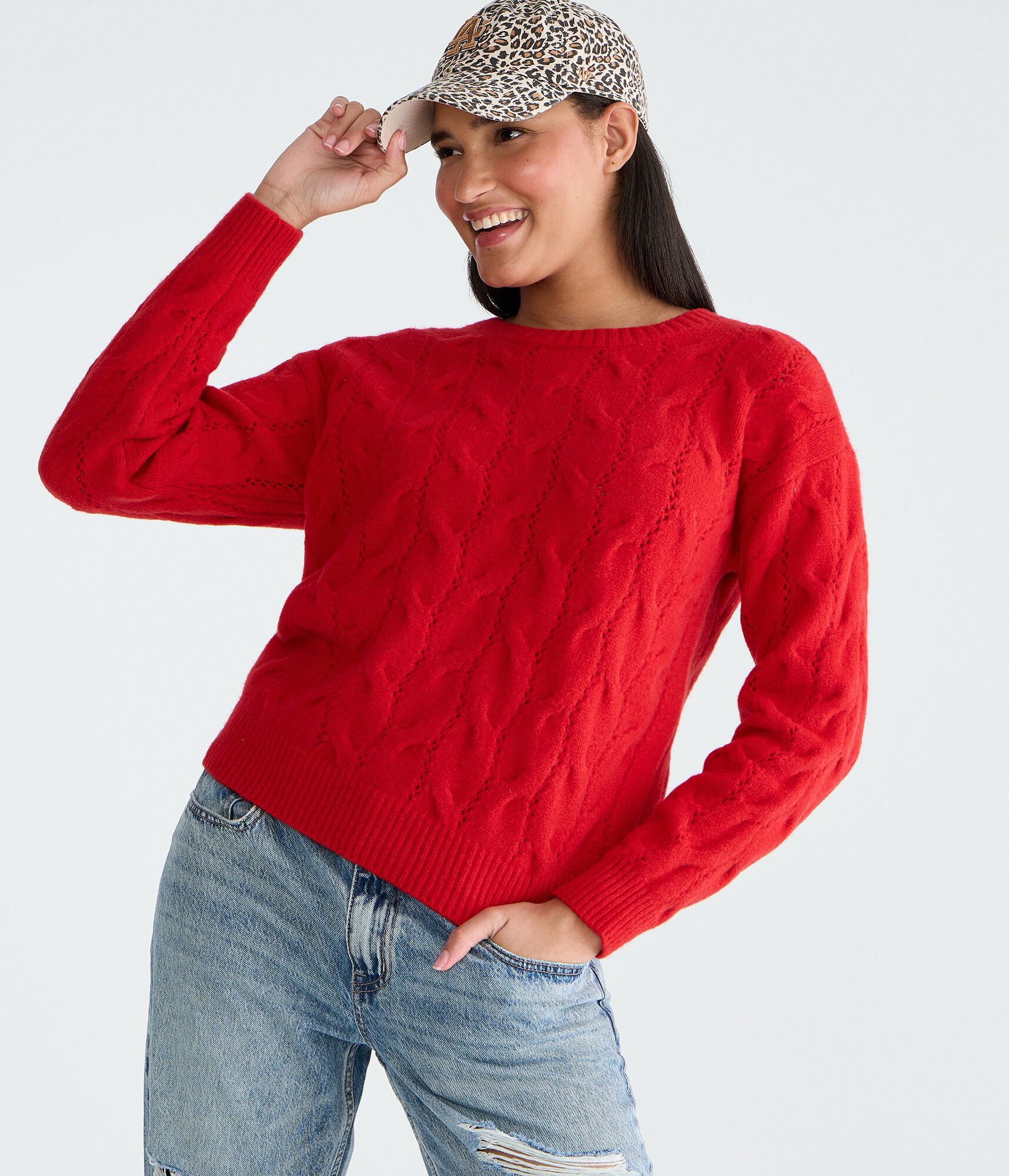 Cozy Cable Crew Sweater