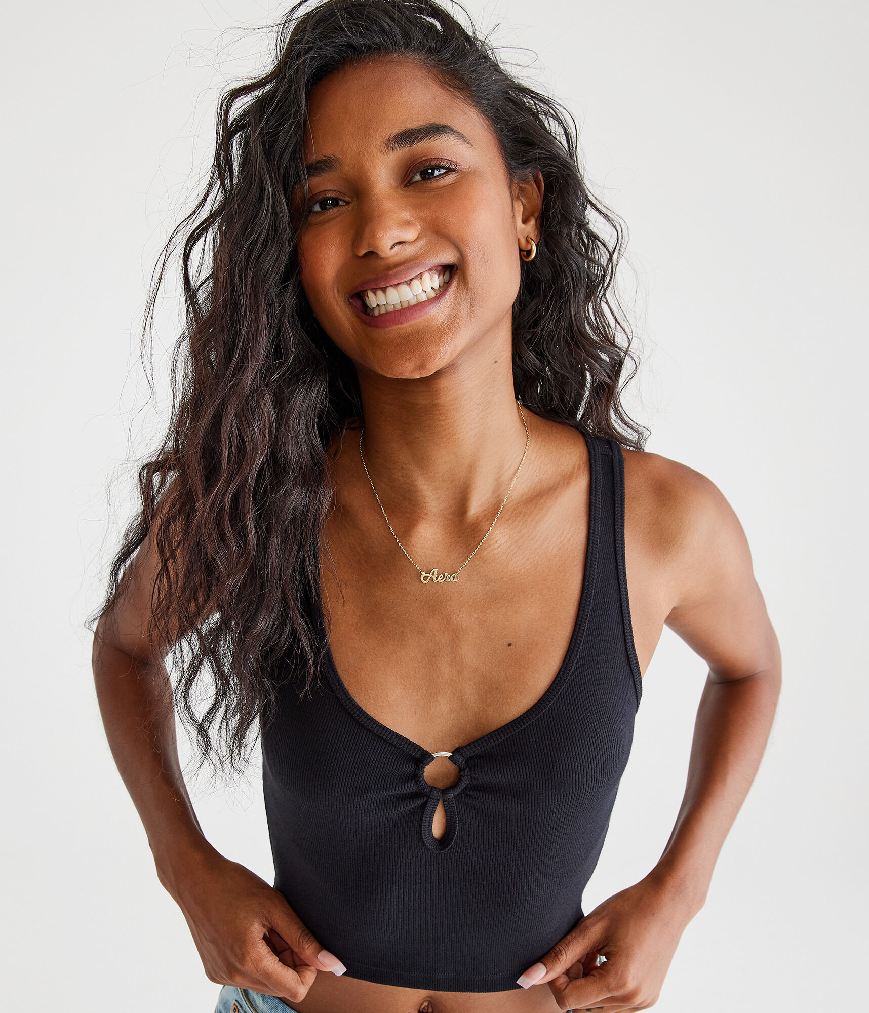 Keyhole Cropped Tank