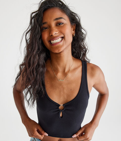 Keyhole Cropped Tank Keyhole Cropped Tank