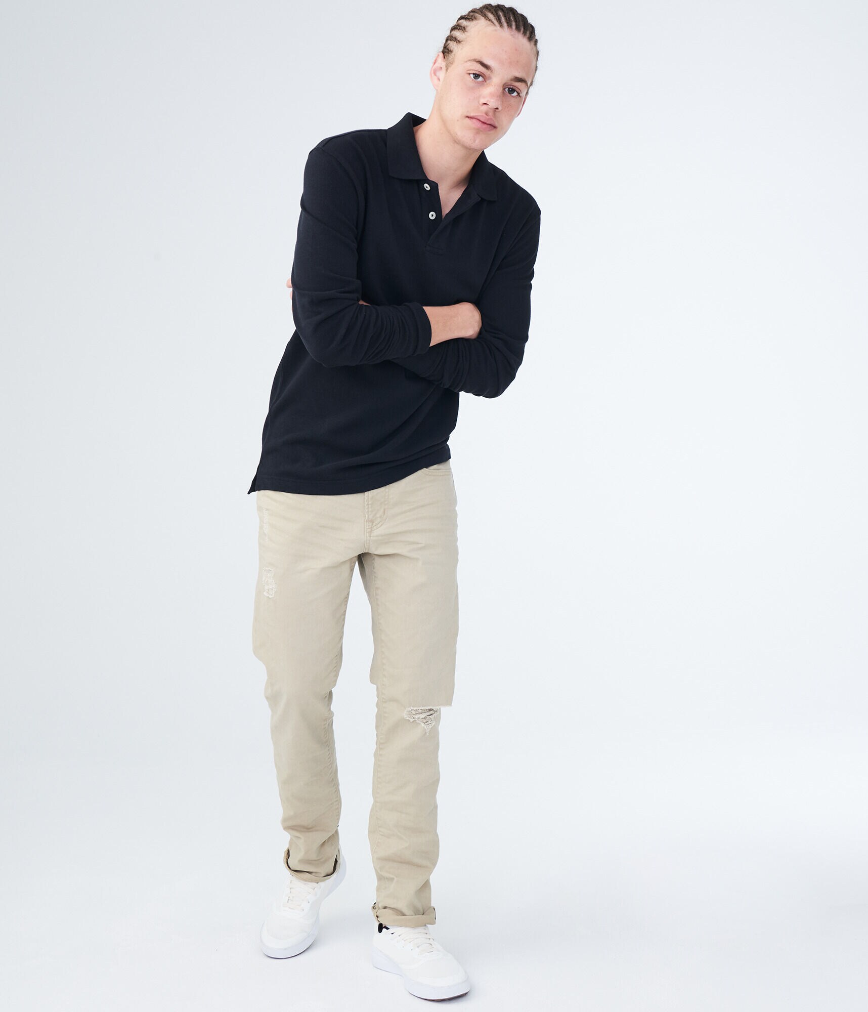 Long Sleeve Uniform Piqu&eacute; Polo