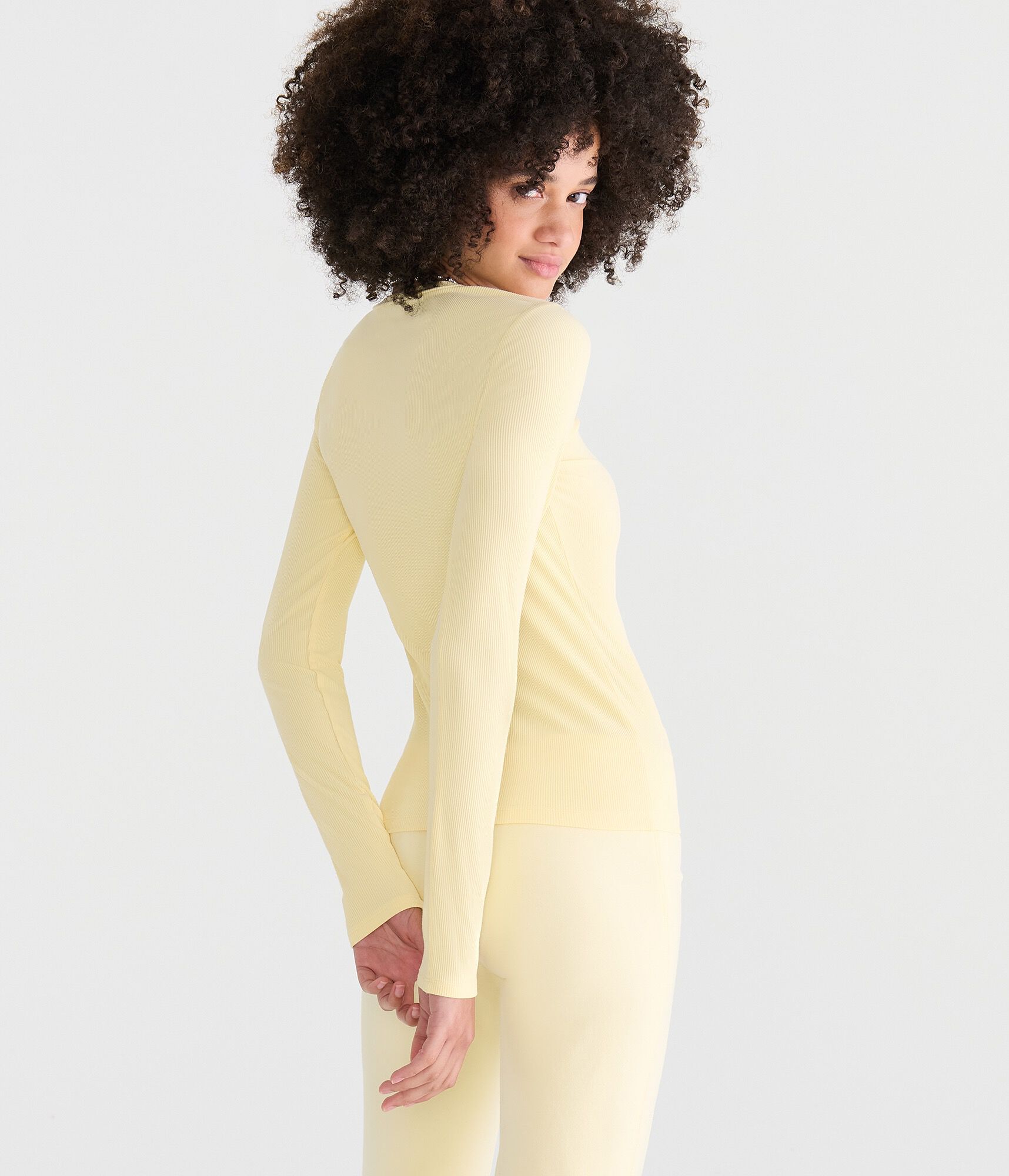 Long Sleeve Buttery Soft Notch-Neck Tee