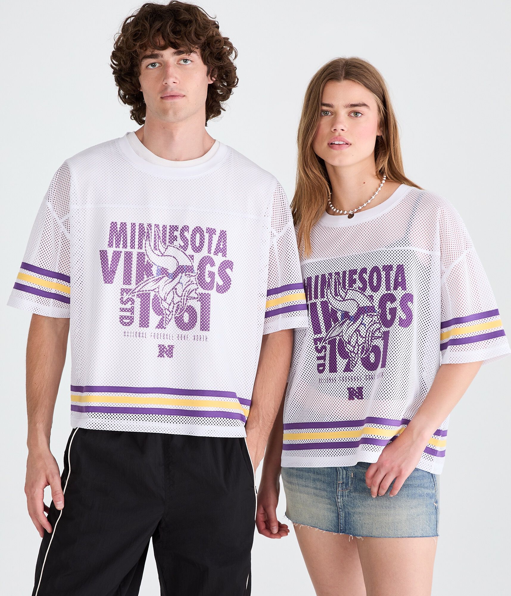 Minnesota Vikings Boxy Mesh Top