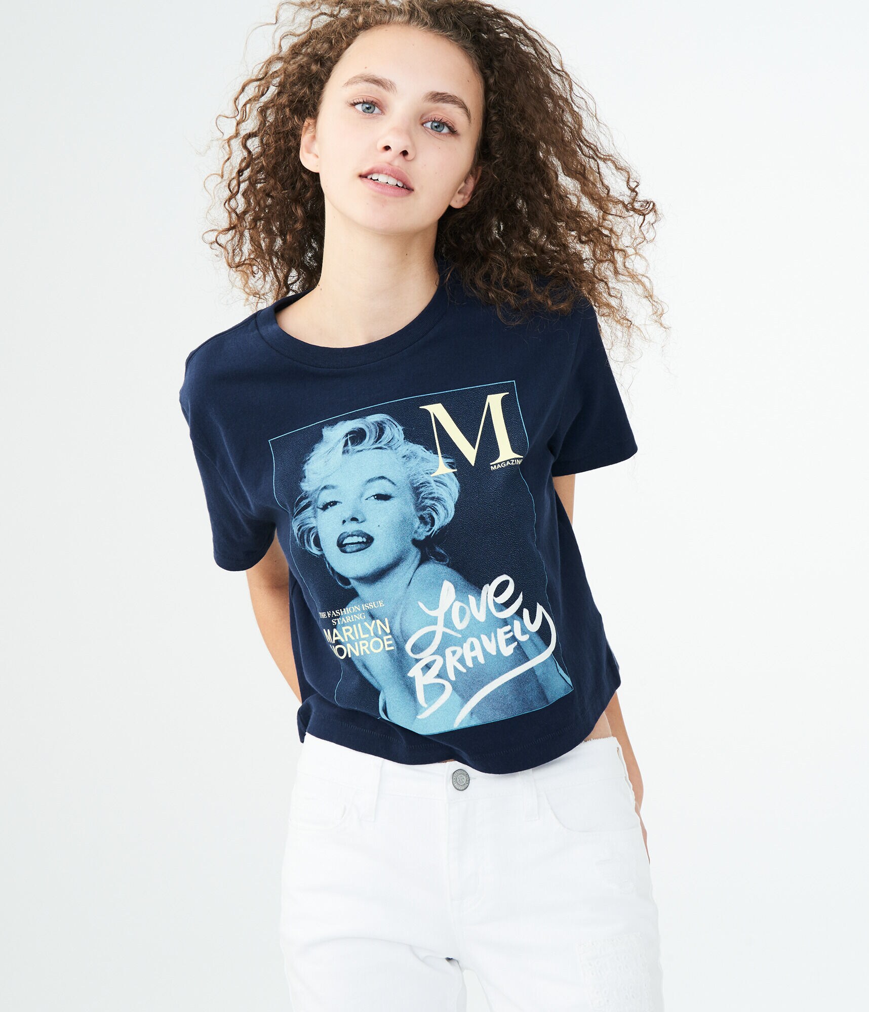 Marilyn Monroe Graphic Crop Tee