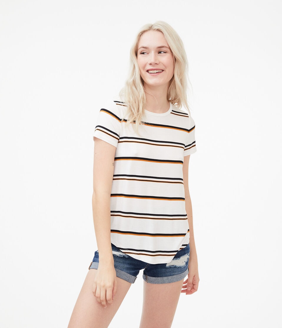 Seriously Soft Striped Crew Tee