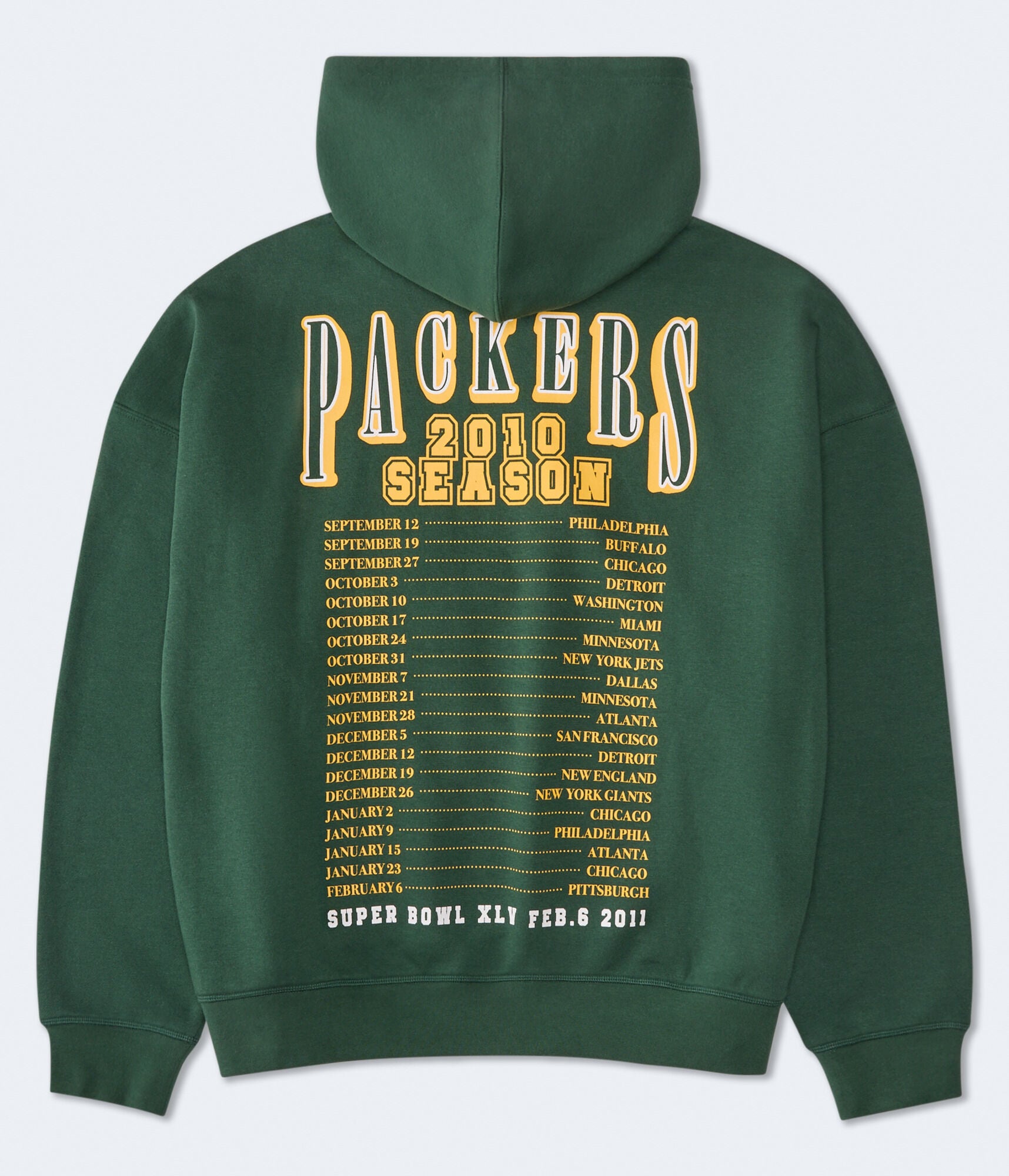 Green Bay Packers 2010 Season Pullover Hoodie