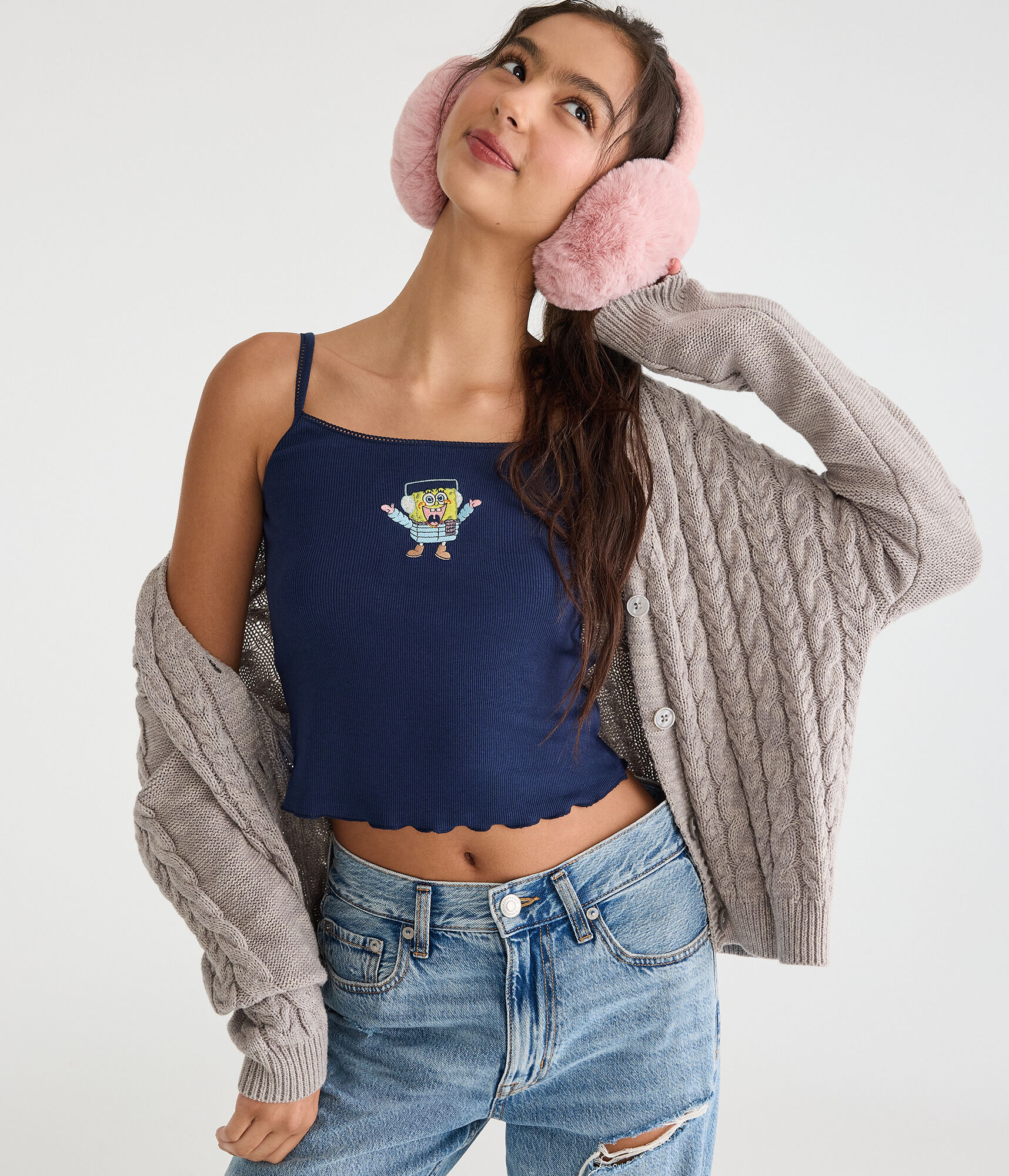 SpongeBob x Aero Chilly Sleep Tank