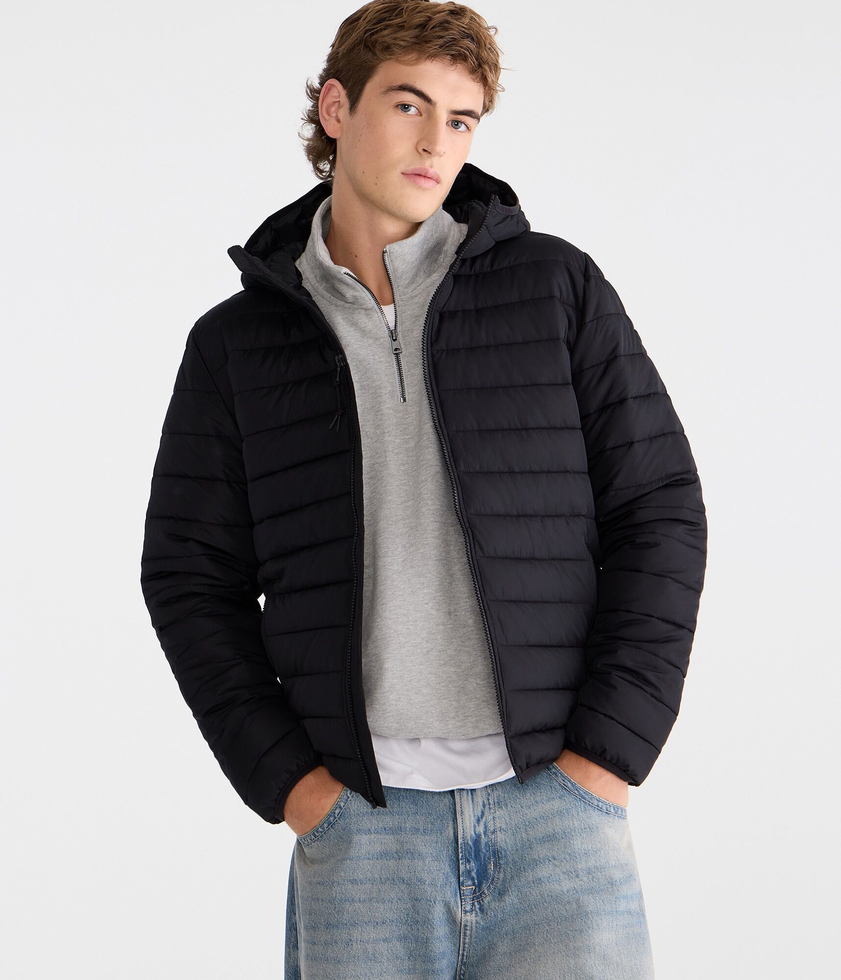 Hooded Midweight Puffer Jacket