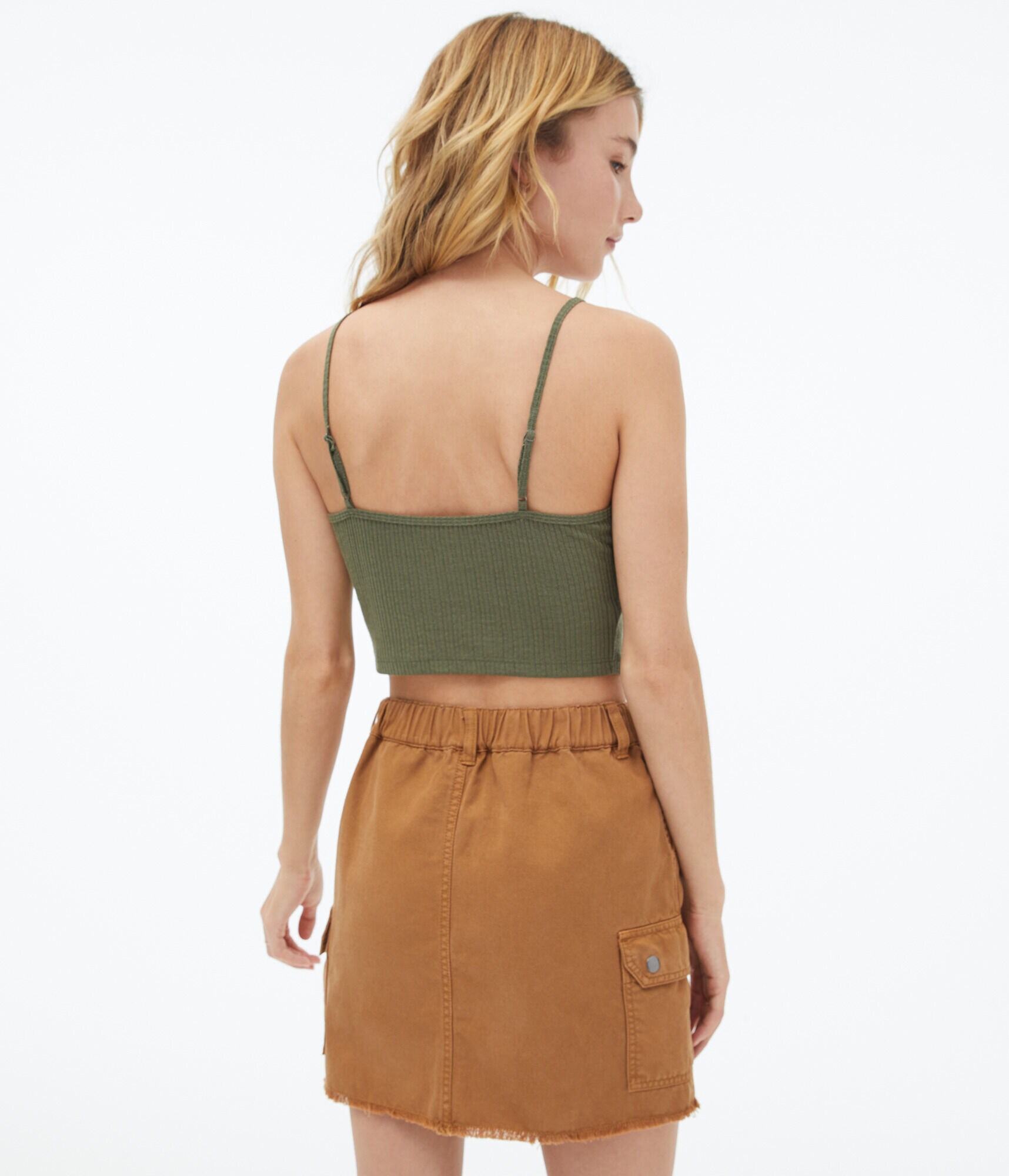 Y2K Lace-Trim Cropped Cami