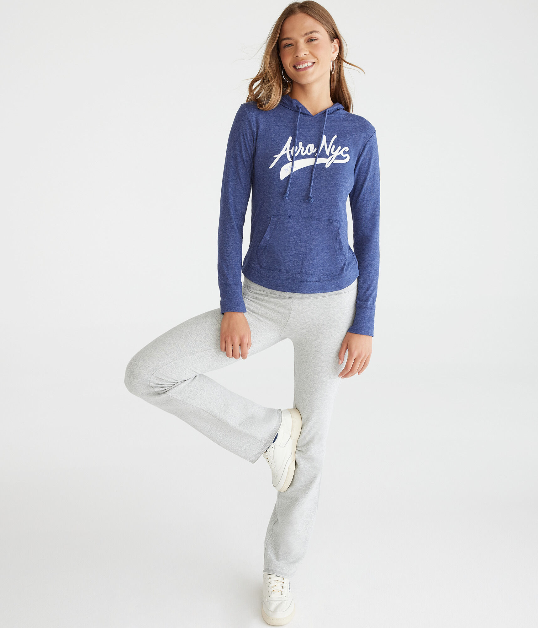 Long Sleeve Aero NYC Hooded Graphic Tee