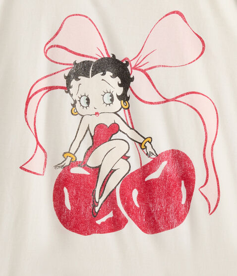 Betty Boop Cherries Oversized Graphic Tee Betty Boop Cherries Oversized Graphic Tee