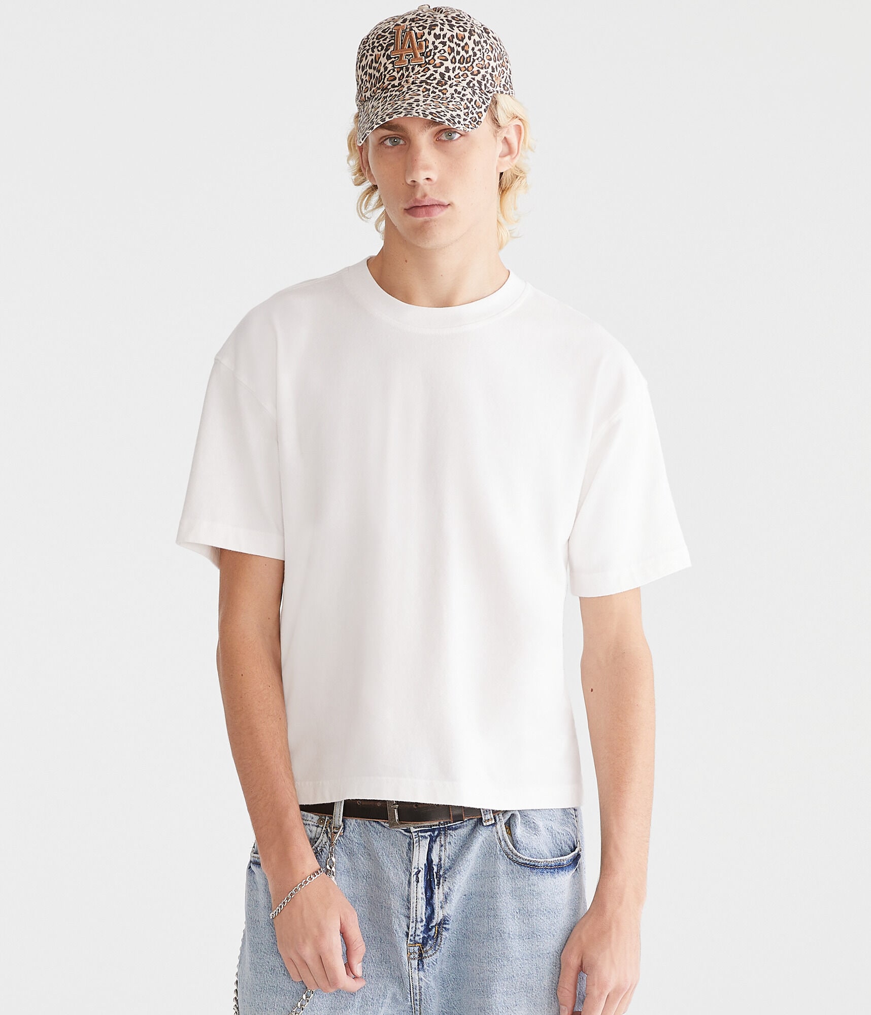 Washed Boxy Fit Crew Tee