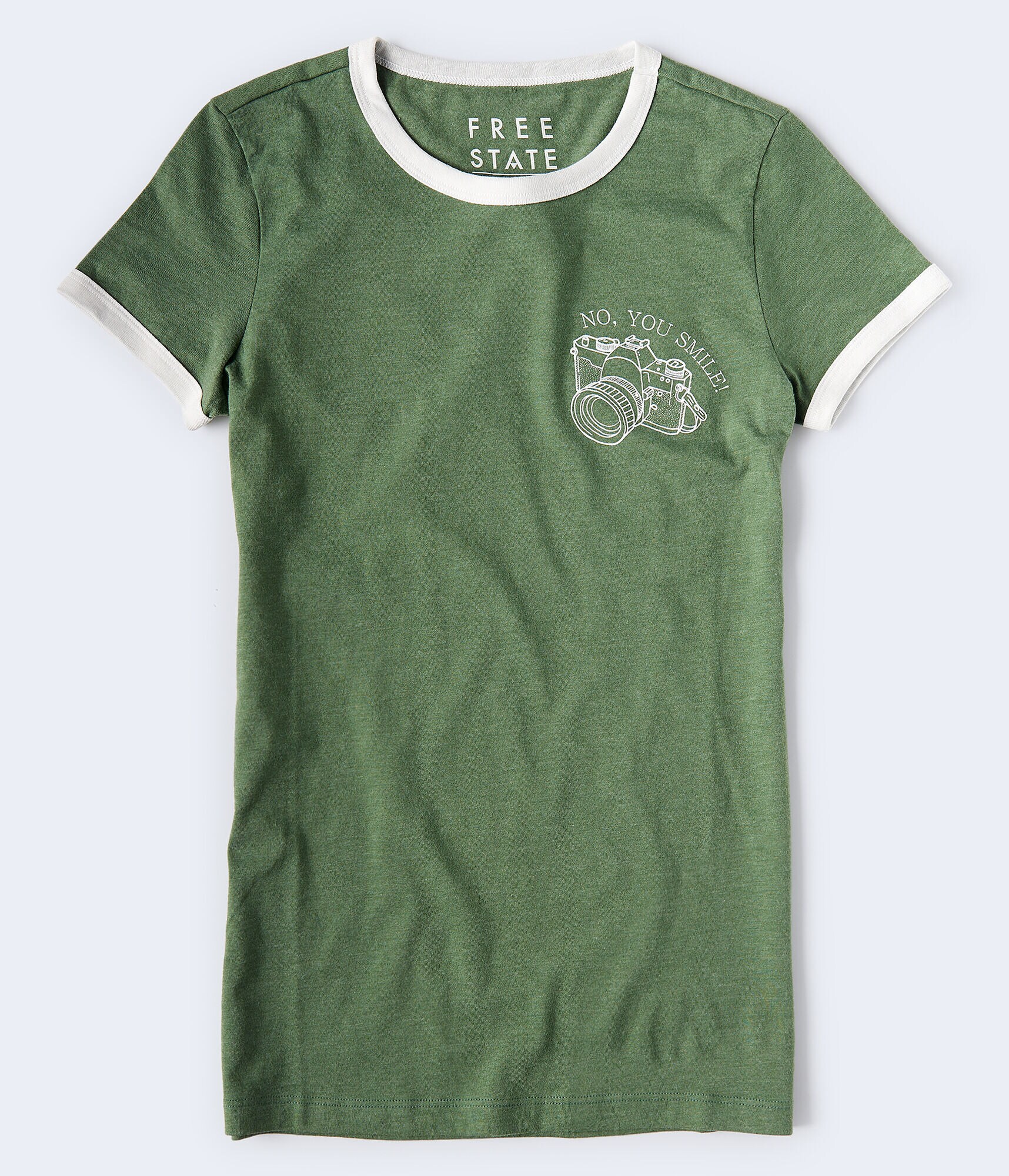 Free State No You Smile Ringer Graphic Tee