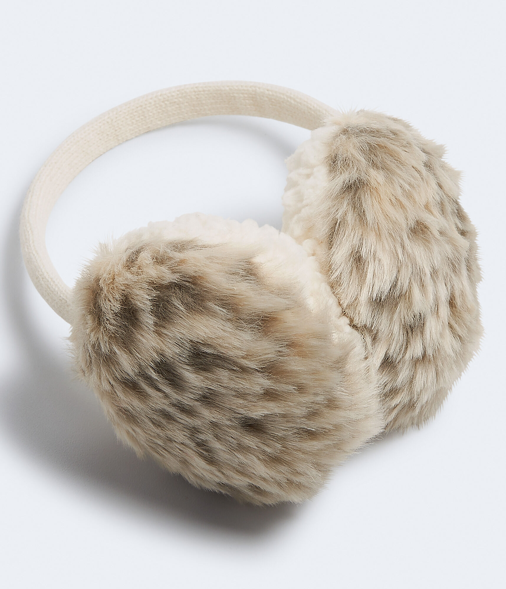 Snow Leopard Faux Fur Earmuffs