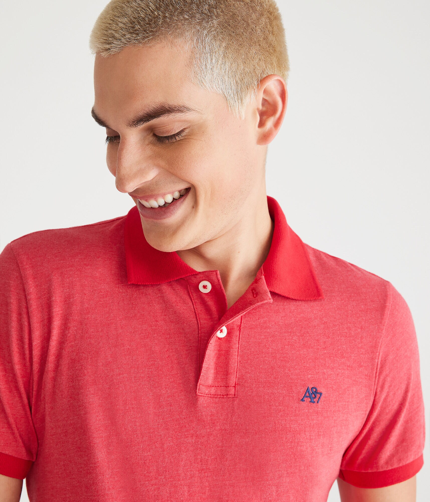 A87 Solid Jersey Polo