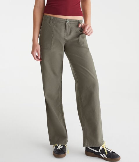 Low-Rise Straight Leg Pants Low-Rise Straight Leg Pants
