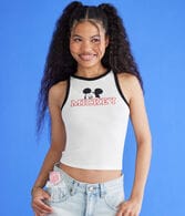 Mickey & Friends | Aero Mickey Mouse Cropped High-Neck Ringer Tank