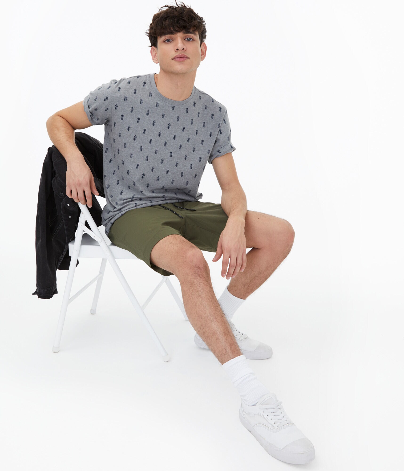 Pineapple Print Graphic Tee