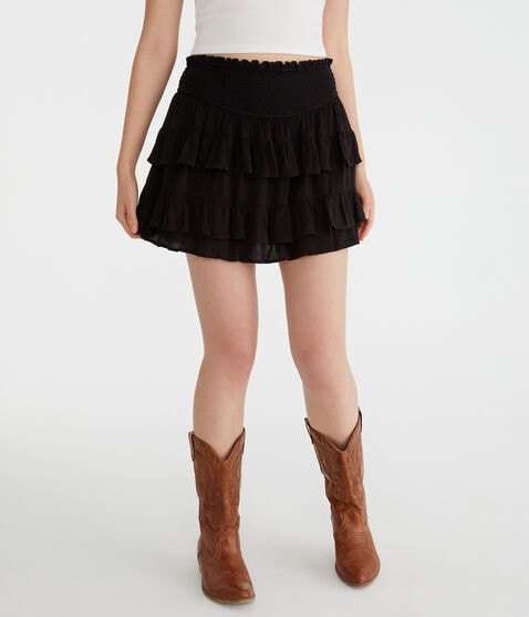 High-Waisted Ruffled Flippy Skort High-Waisted Ruffled Flippy Skort