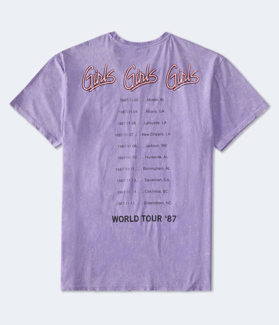 Mötley Crüe Girls Girls Girls Tour Relaxed Graphic Tee