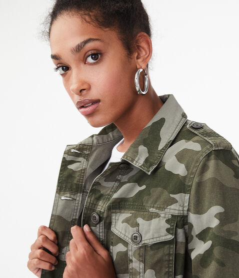 Camo Cropped Jacket Camo Cropped Jacket