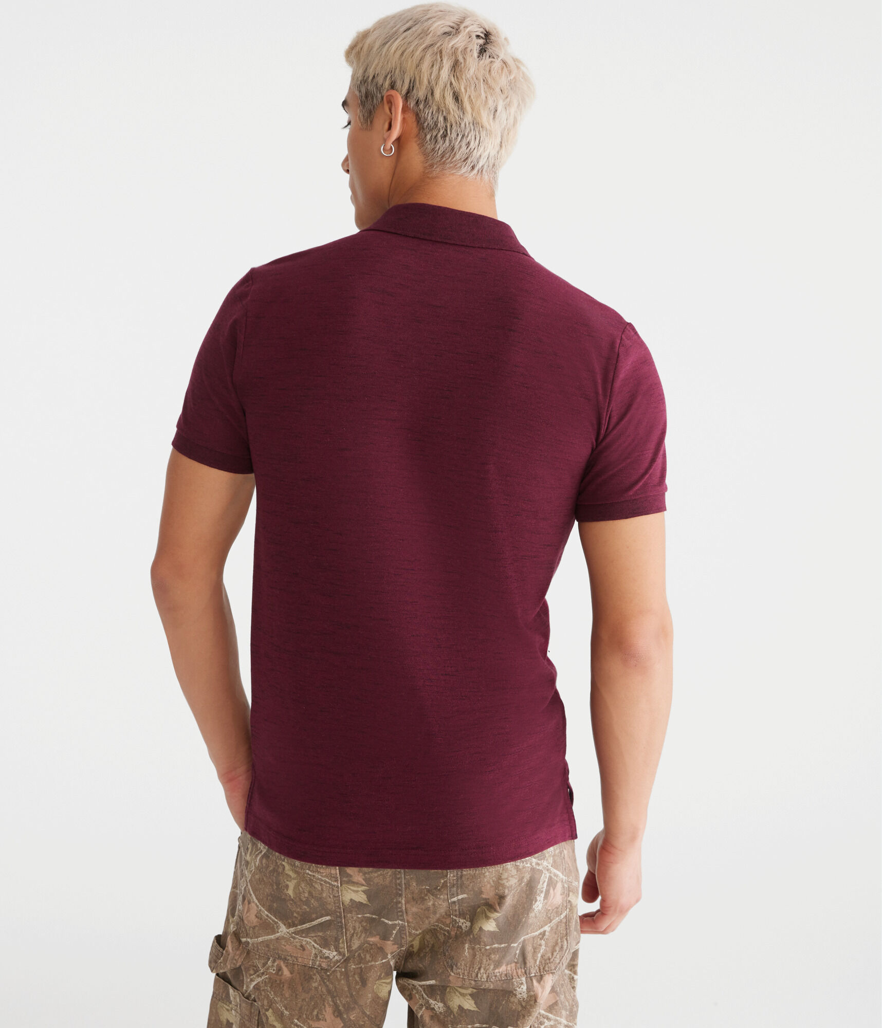 A87NY Stretch Piqu&eacute; Polo