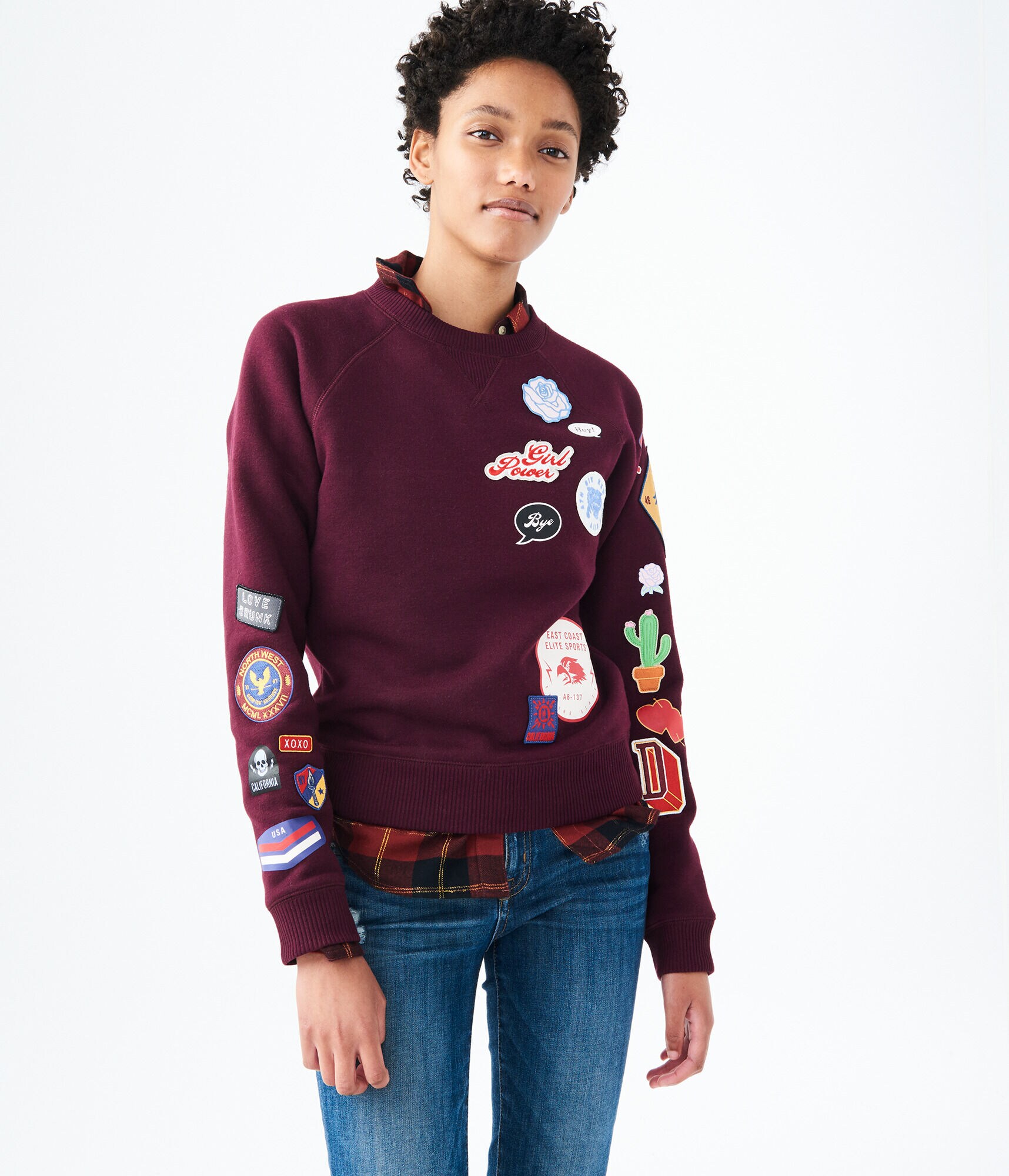 Patches Crew Sweatshirt