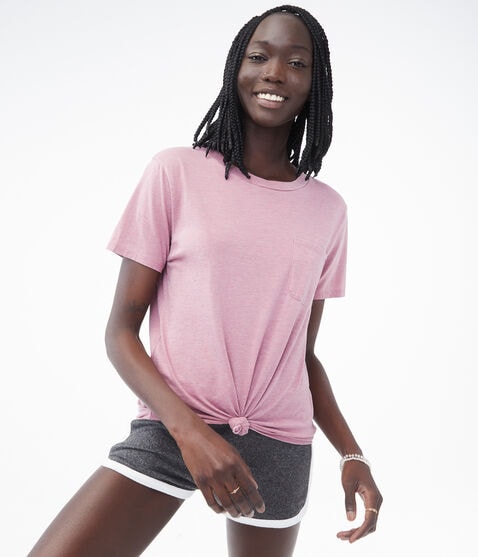 Burnout Girlfriend Pocket Crew Tee