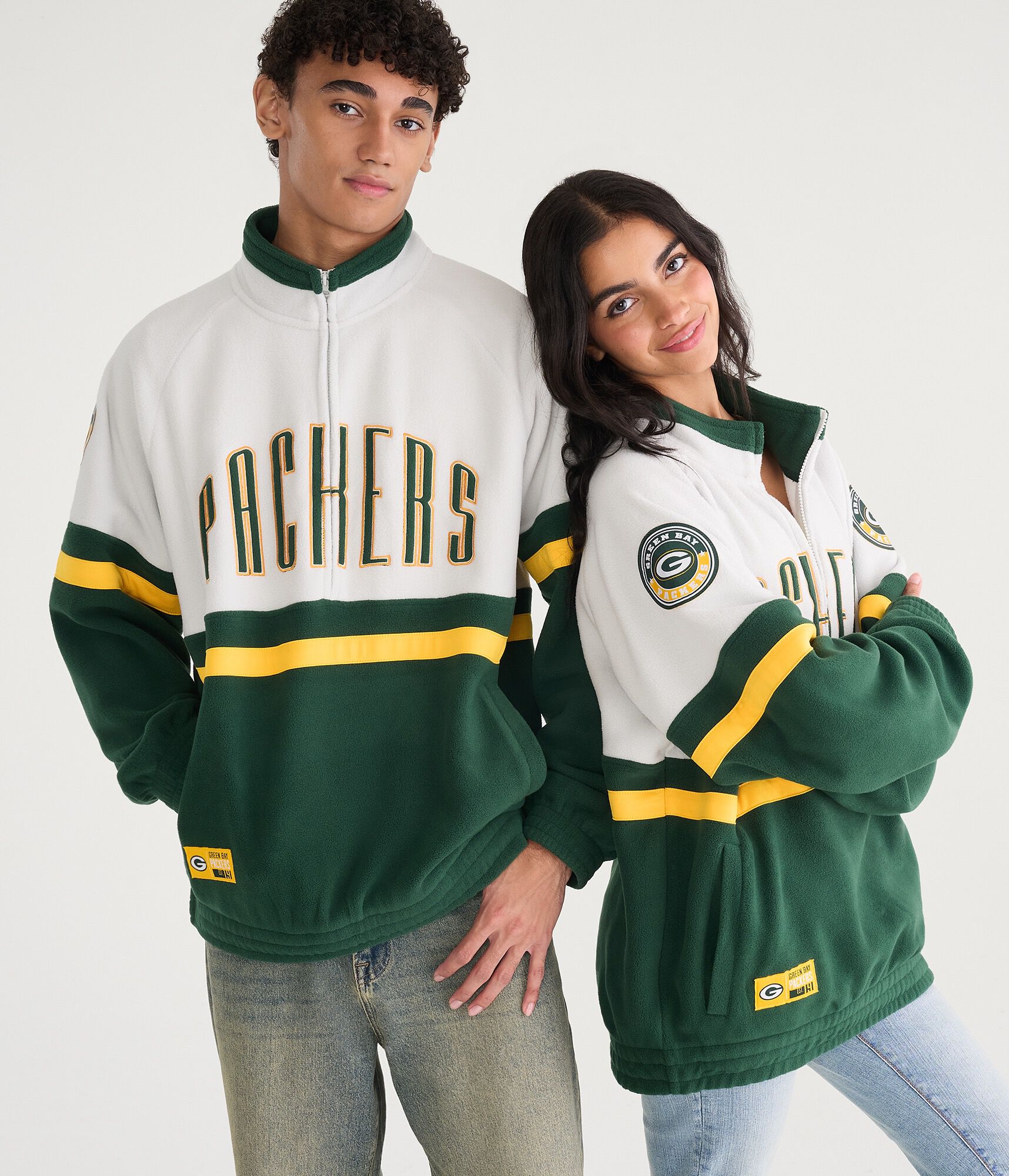 Green Bay Packers Polar Fleece Half-Zip Sweatshirt