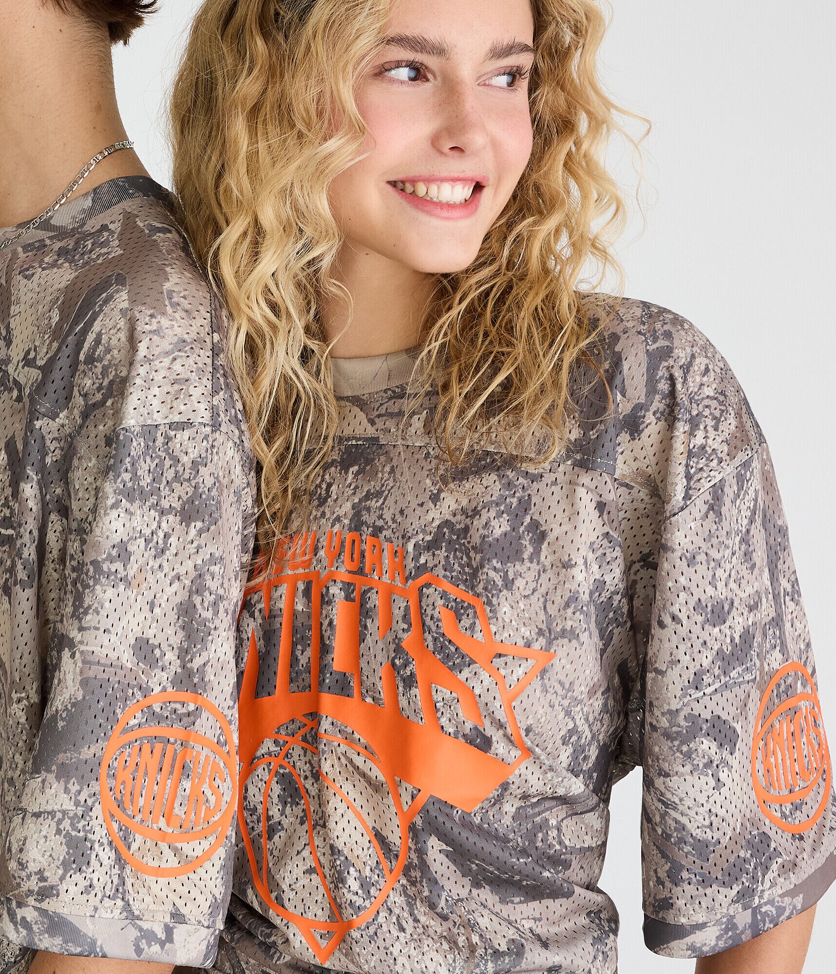 New York Knicks Forest Camo Mesh Top