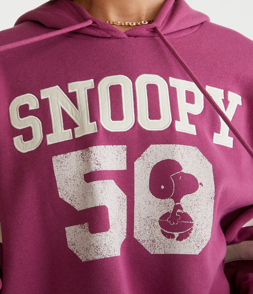 Peanuts® | Aéropostale Snoopy 50 Cropped Pullover Hoodie