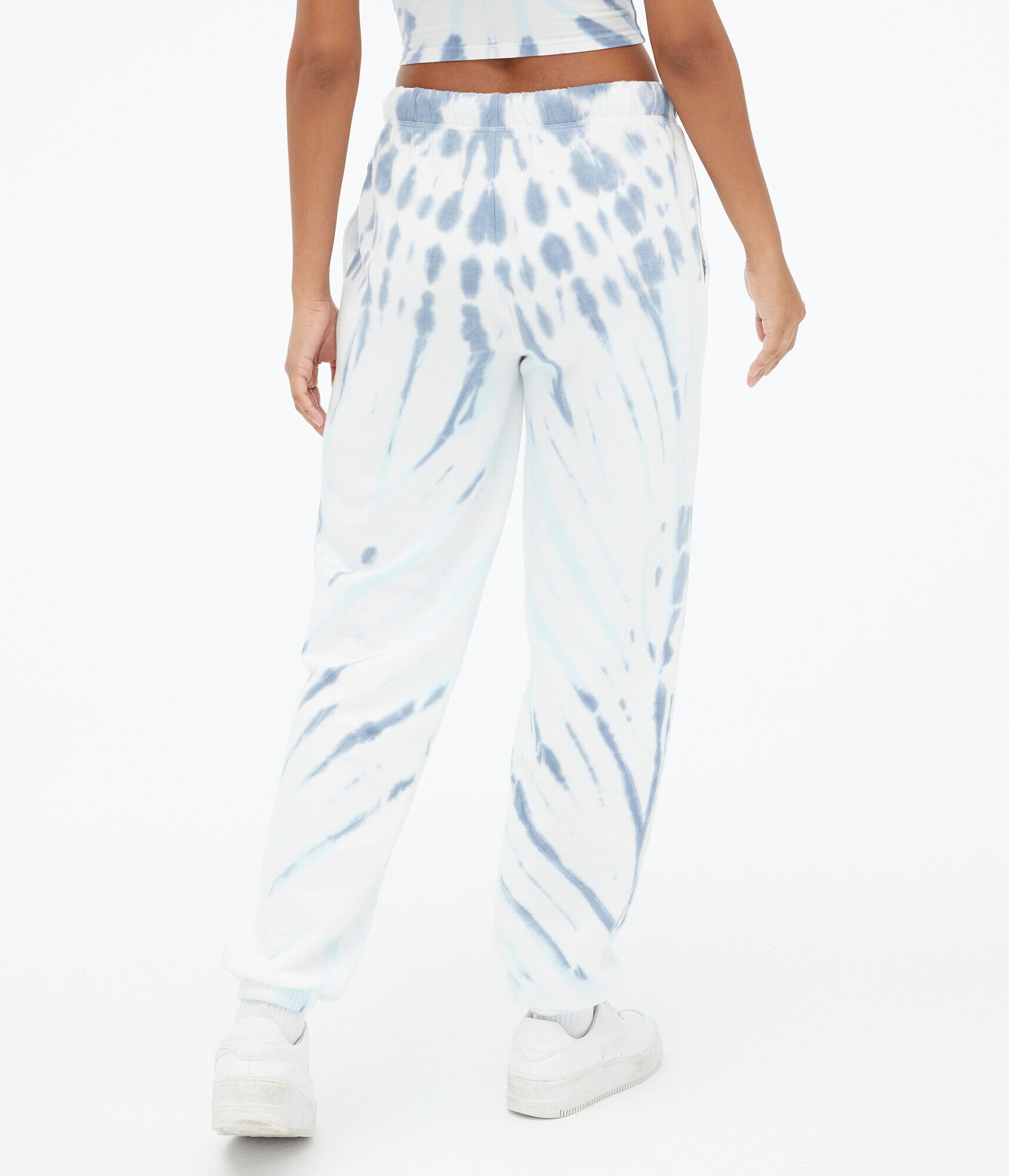 Tie-Dye Slouchy High-Rise Cinched Sweatpants