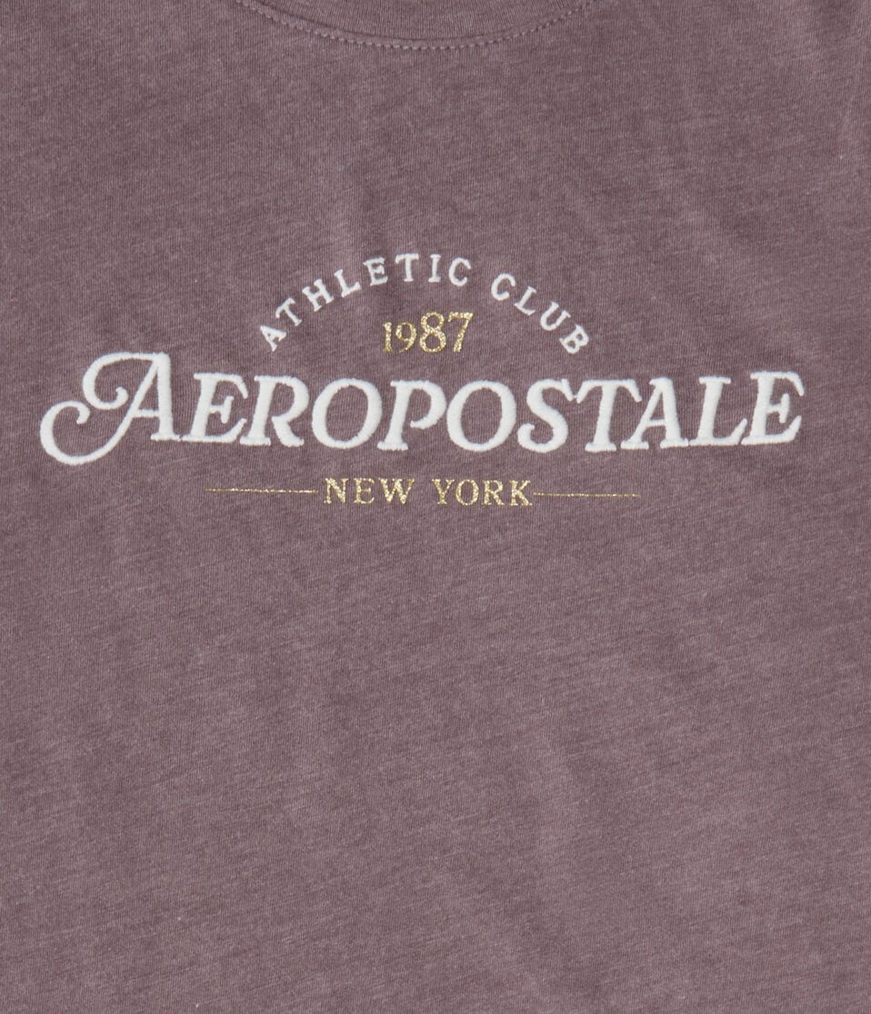 Aeropostale Athletic Club Glitter Graphic Tee
