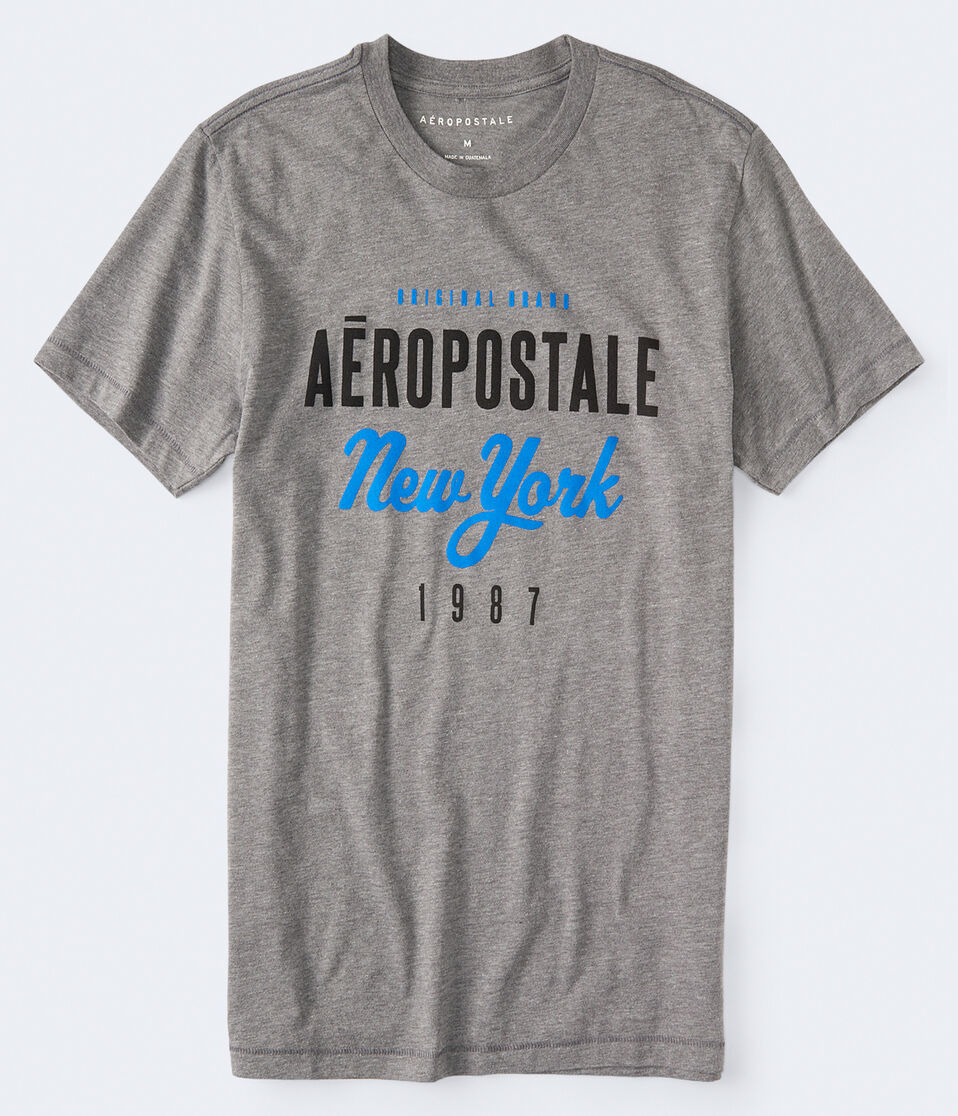 Aero New York Script Logo Graphic Tee