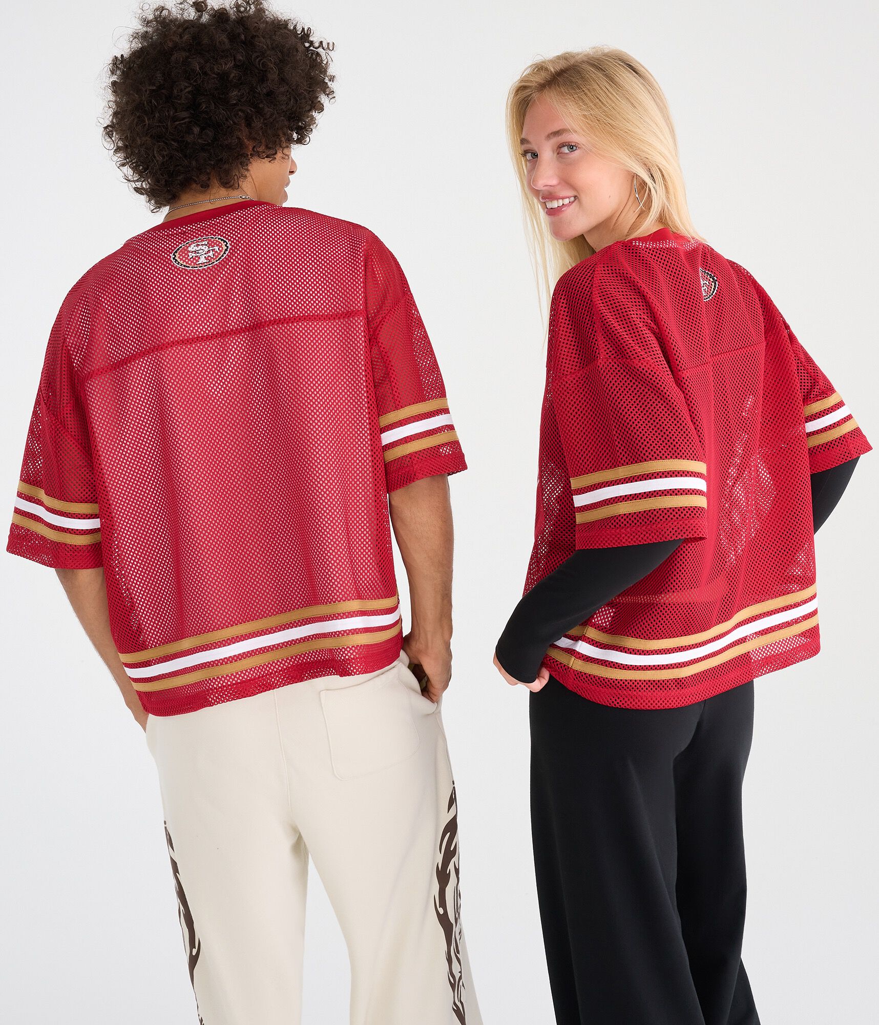 San Francisco 49ers Boxy Mesh Top