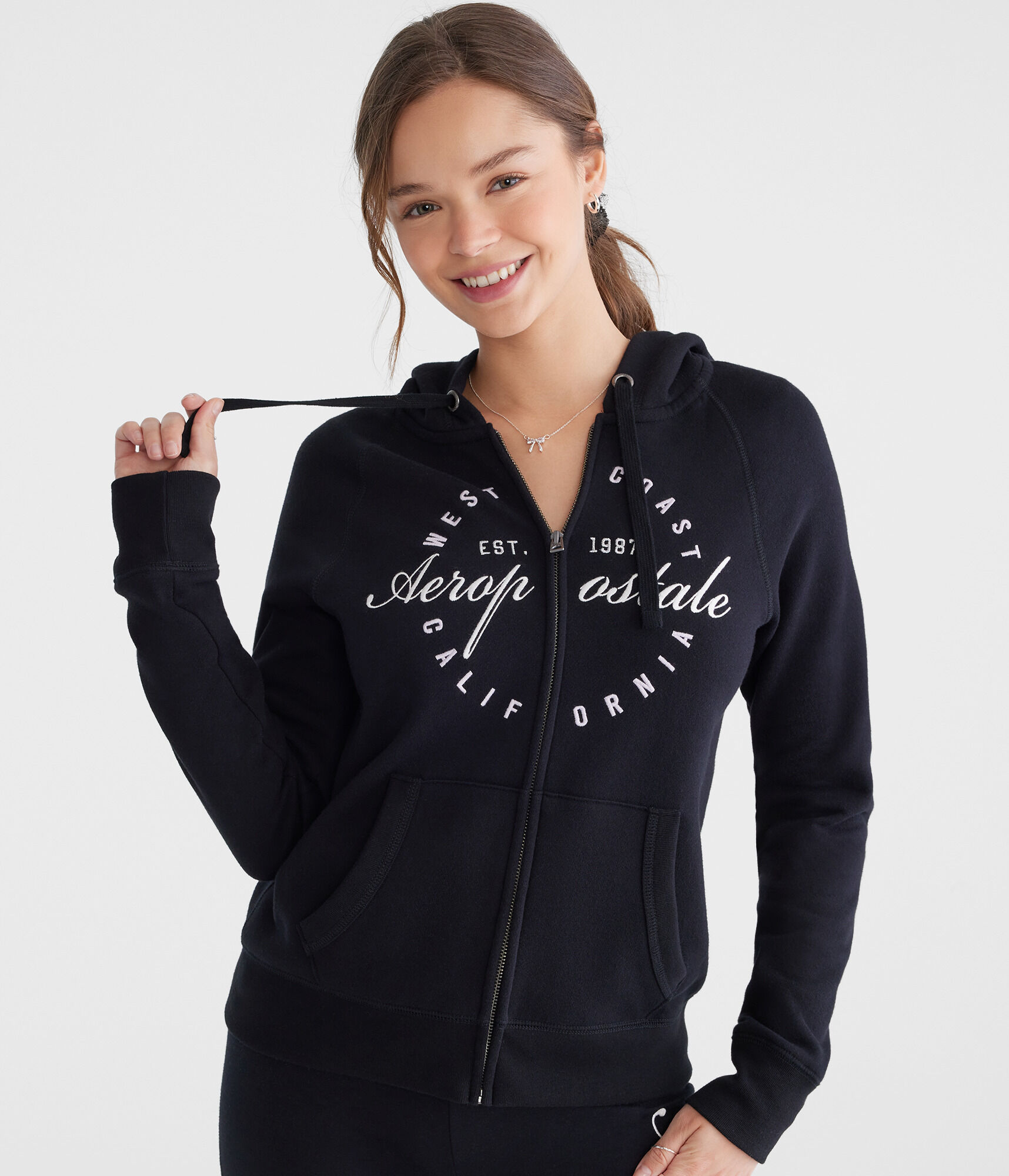 Aeropostale West Coast Full-Zip Hoodie