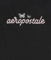 Aeropostale Script Butterflies Graphic Tee