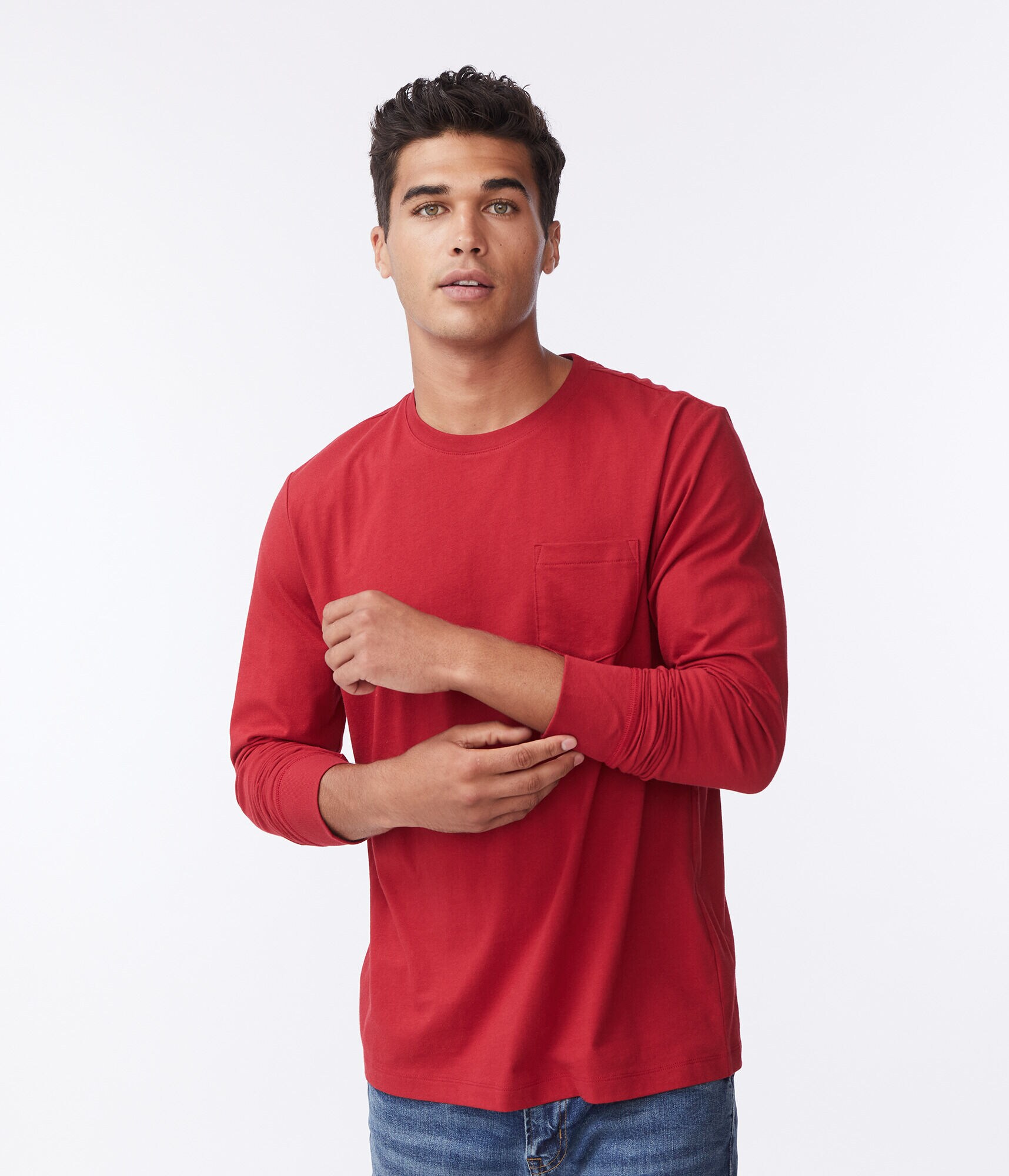 Long Sleeve Pocket Crew Tee