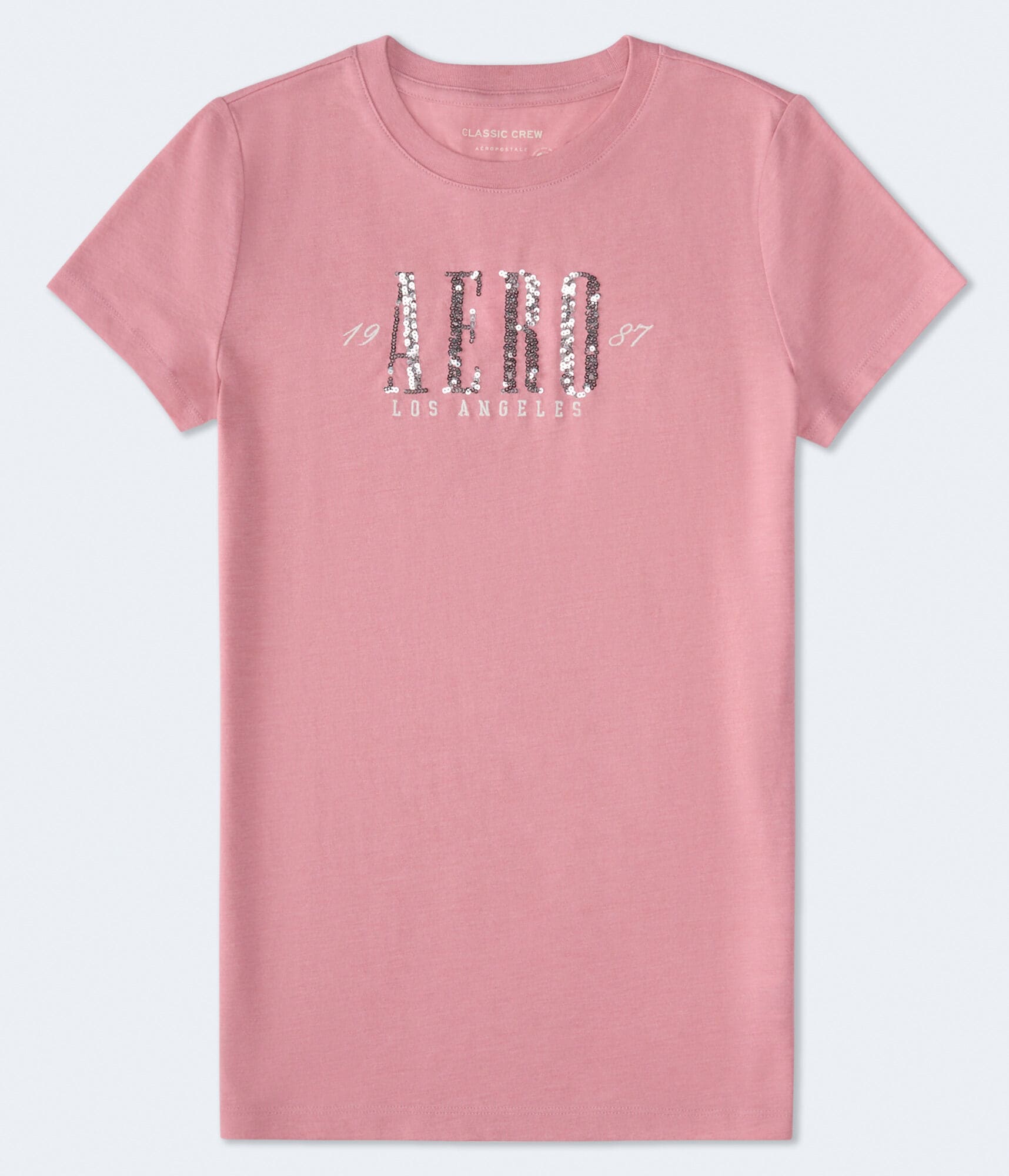 Aero Los Angeles Sequin Graphic Tee