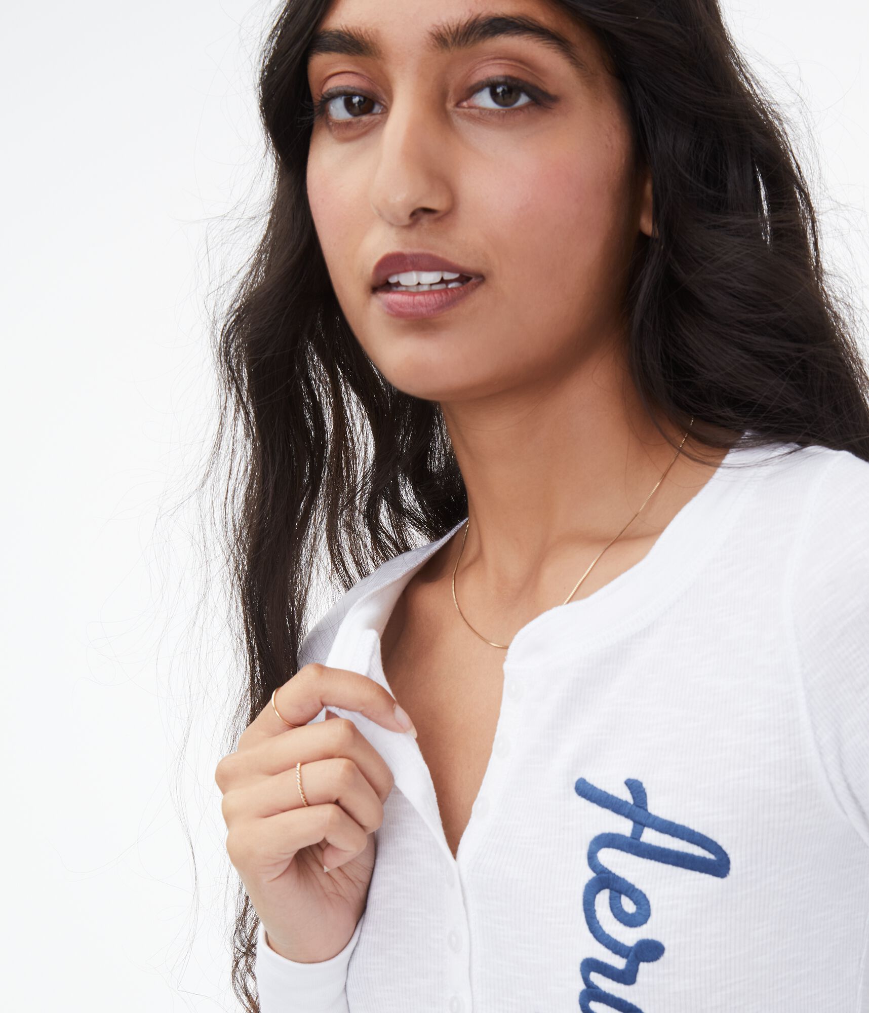 Vertical Aeropostale Graphic Henley