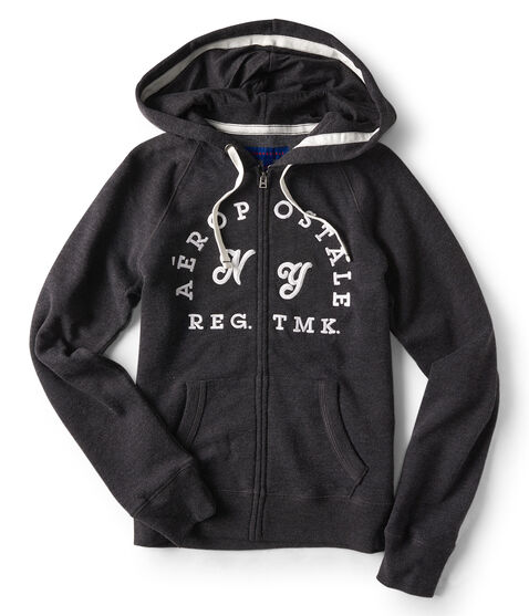 Final Sale -Aeropostale NY Full-Zip Hoodie Final Sale -Aeropostale NY Full-Zip Hoodie