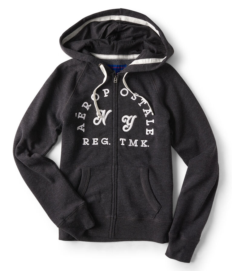 Final Sale -Aeropostale NY Full-Zip Hoodie