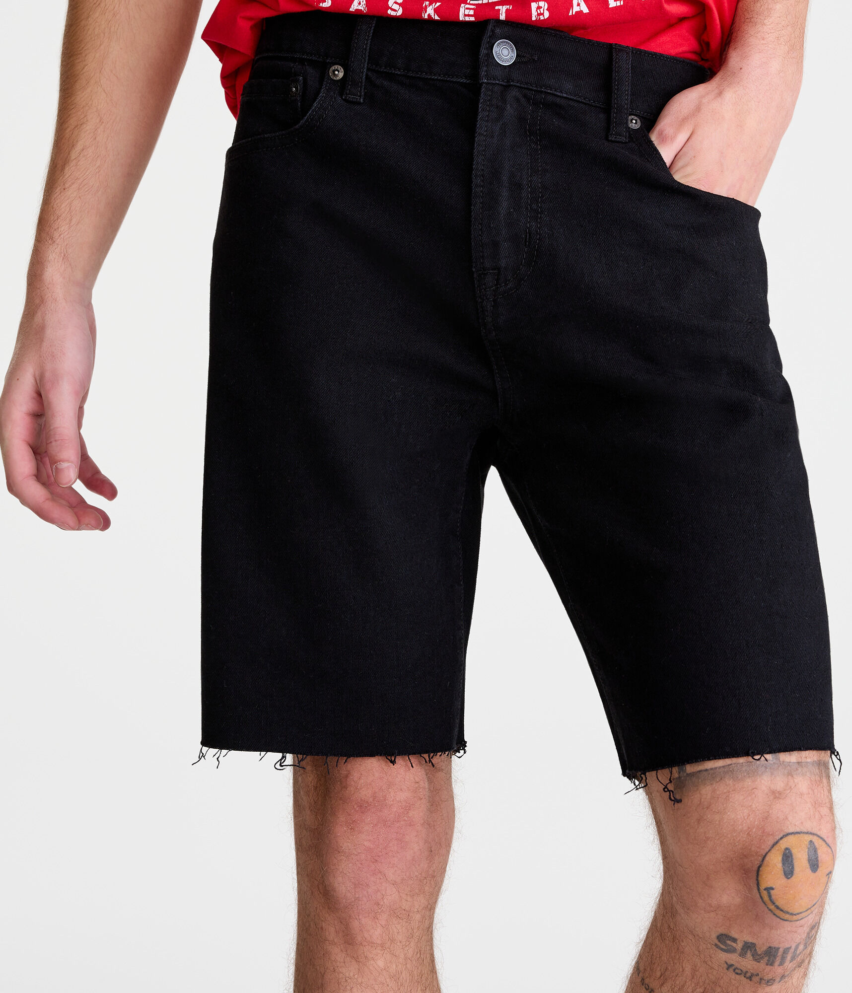 Slim Hemp Denim Shorts 9.5"