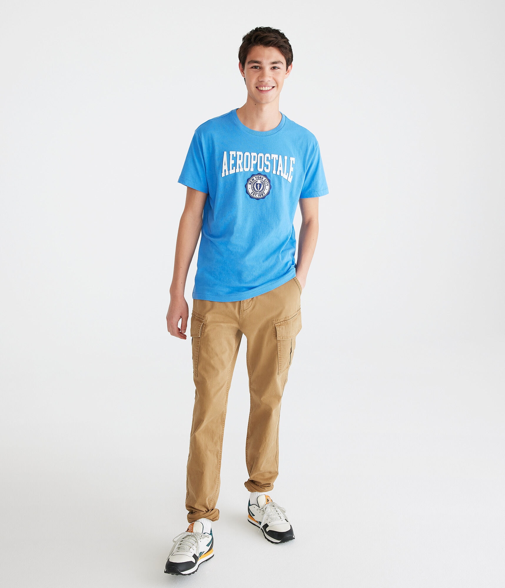 Aeropostale Crest Appliqu&eacute; Graphic Tee
